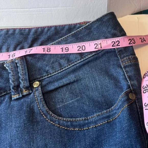 Lane Bryant Genius Fit Straight Jeans 26W Average Dark Wash Stretch Plus Size - Picture 7 of 13